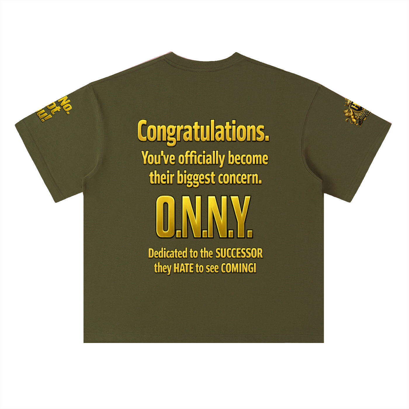 Promoted to Problem Heavyweight Drop Shoulder Cotton Signature Tee