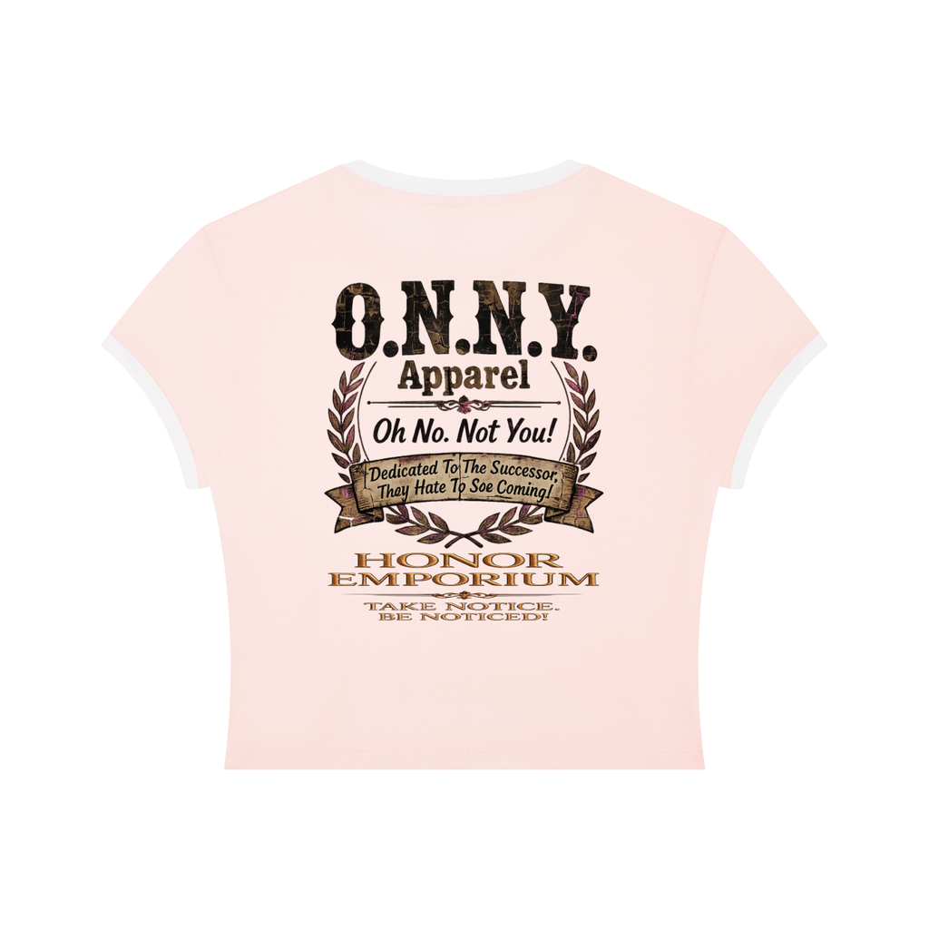 O.N.N.Y. Signature Crest Women's Slim Color Block Tee