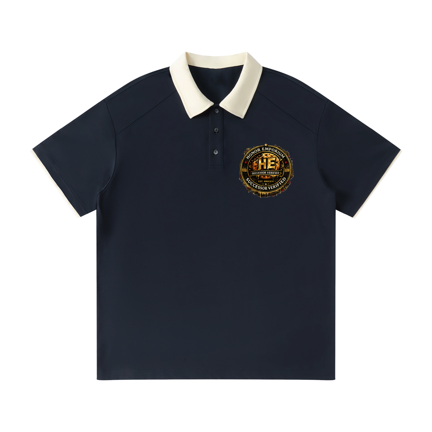 Honor Emporium | Successor Verified Contrast Collar Raglan Polo Shirt