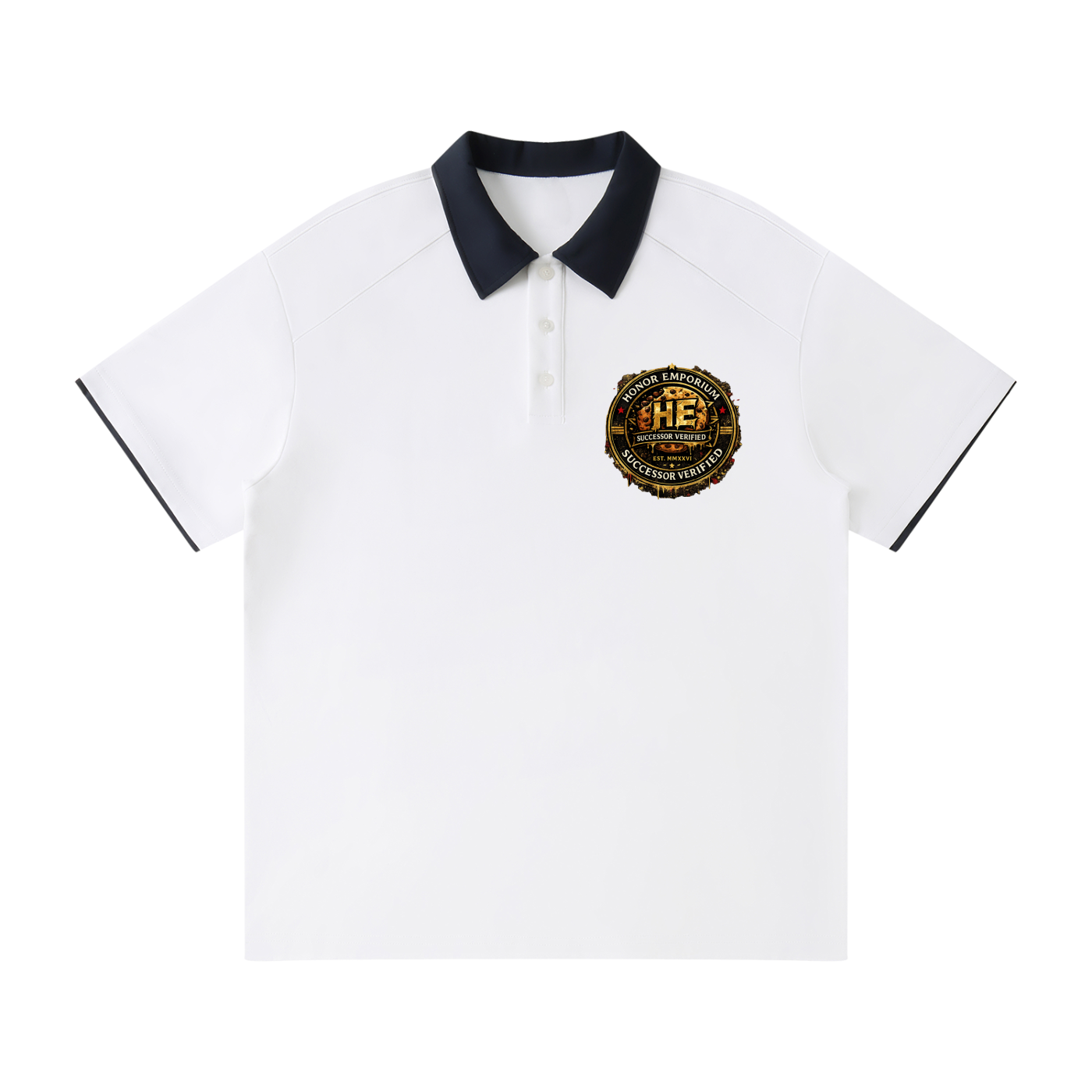 Honor Emporium | Successor Verified Contrast Collar Raglan Polo Shirt