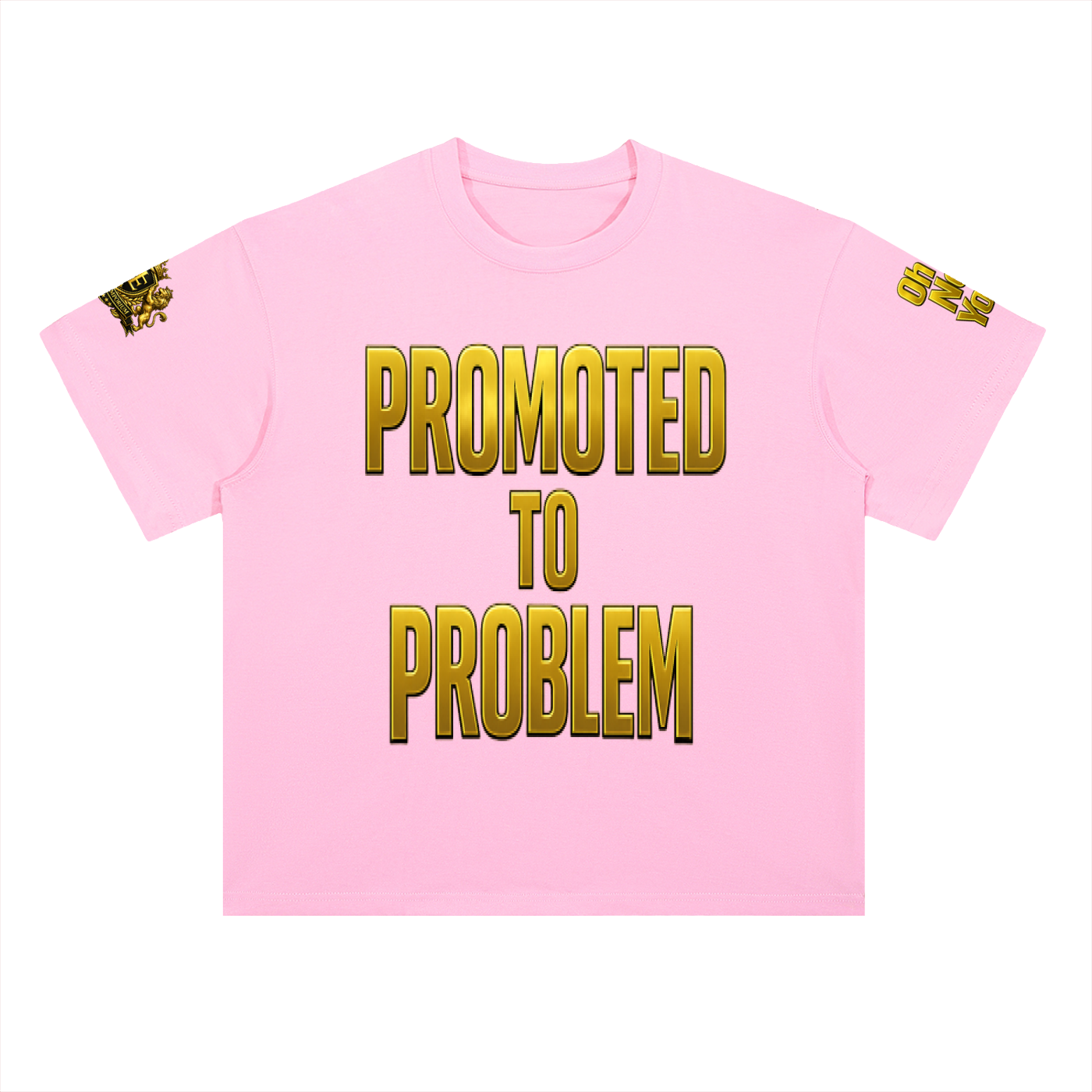 Promoted to Problem Heavyweight Drop Shoulder Cotton Signature Tee