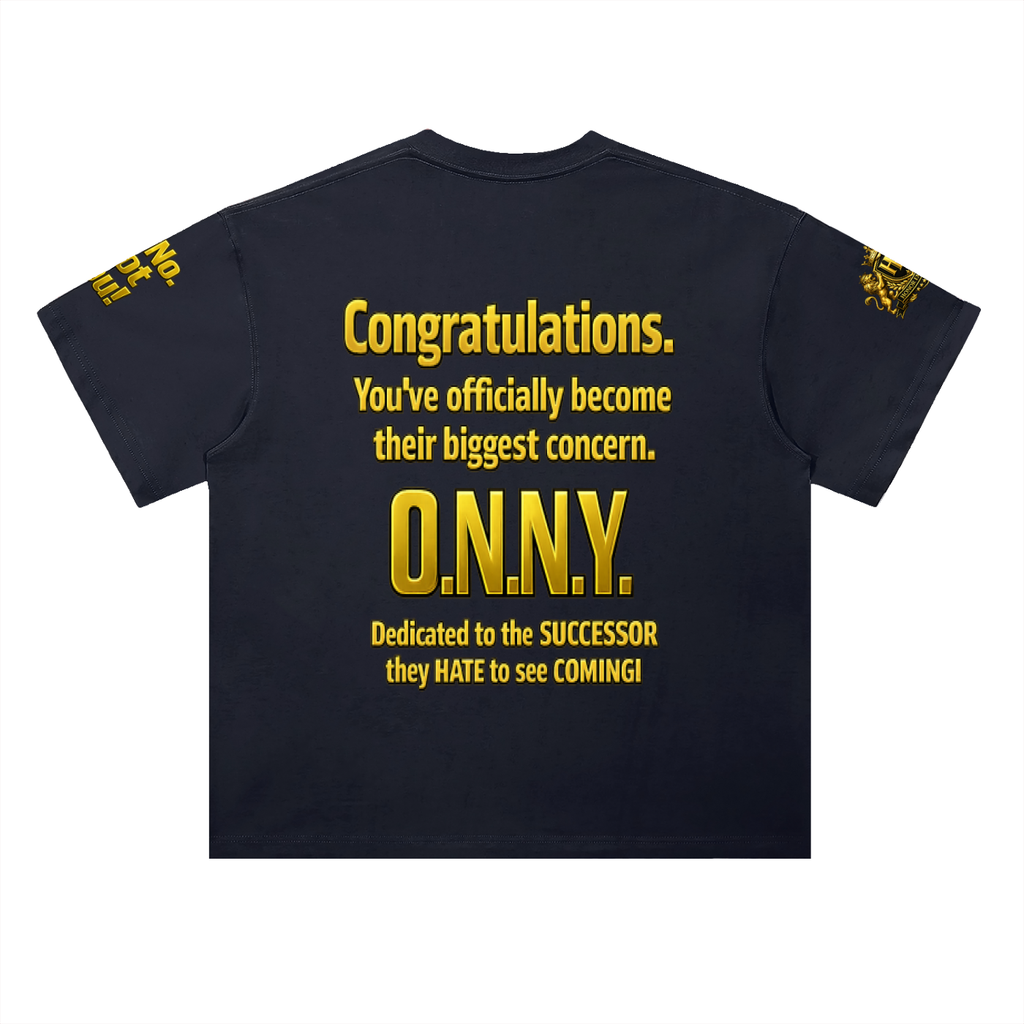 Promoted to Problem Heavyweight Drop Shoulder Cotton Signature Tee