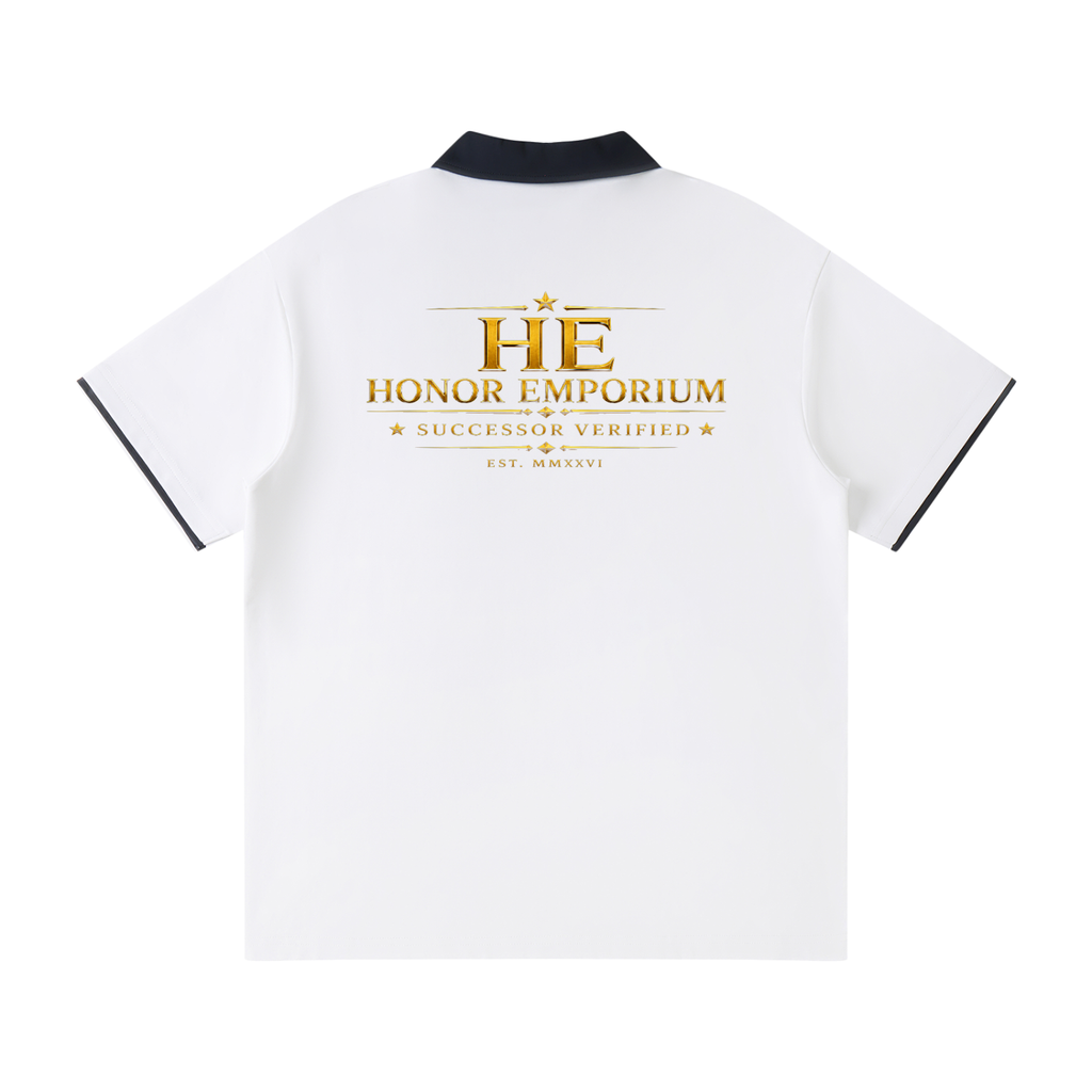 Honor Emporium | Successor Verified Contrast Collar Raglan Polo Shirt