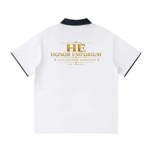 Honor Emporium | Successor Verified Contrast Collar Raglan Polo Shirt