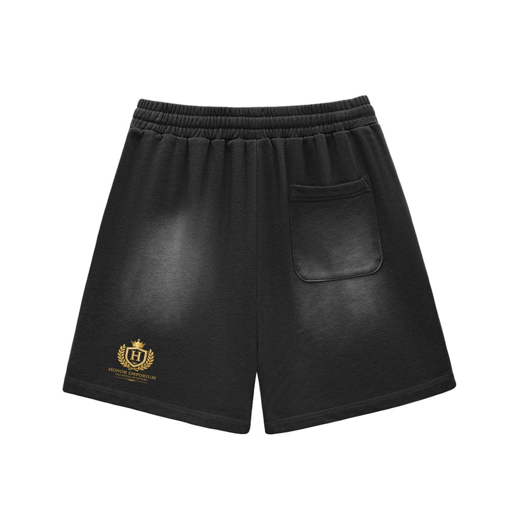 O.N.N.Y. On Deck Fleece Sun Fade  Raw Edge Cotton Shorts