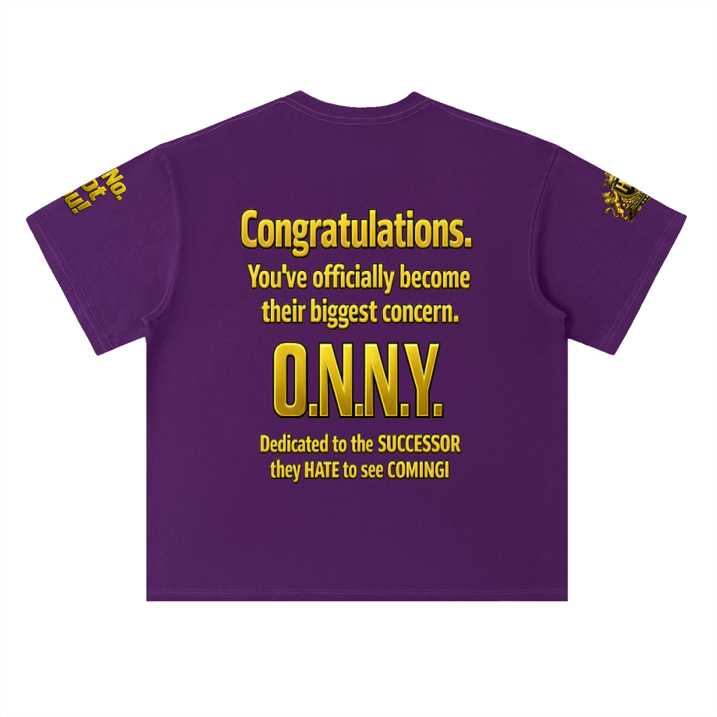 Promoted to Problem Heavyweight Drop Shoulder Cotton Signature Tee