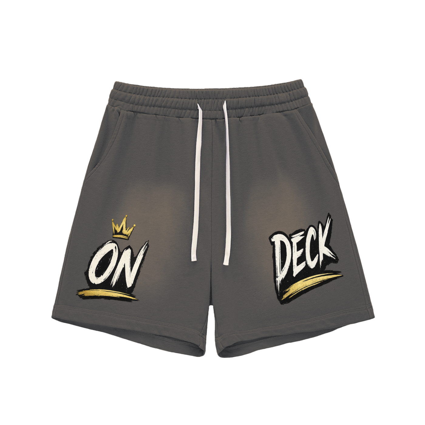O.N.N.Y. On Deck Fleece Sun Fade  Raw Edge Cotton Shorts