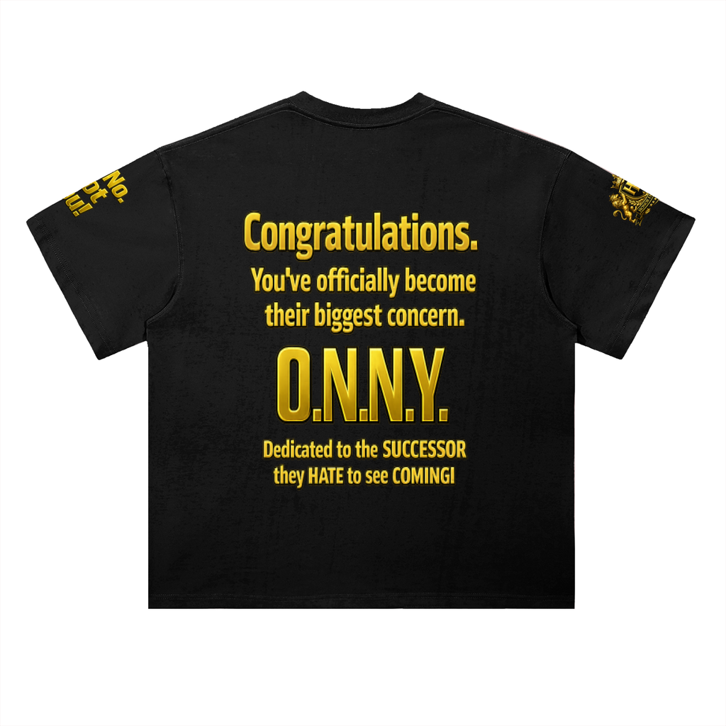 Promoted to Problem Heavyweight Drop Shoulder Cotton Signature Tee