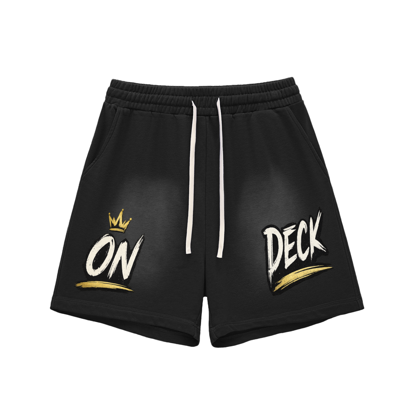 O.N.N.Y. On Deck Fleece Sun Fade  Raw Edge Cotton Shorts