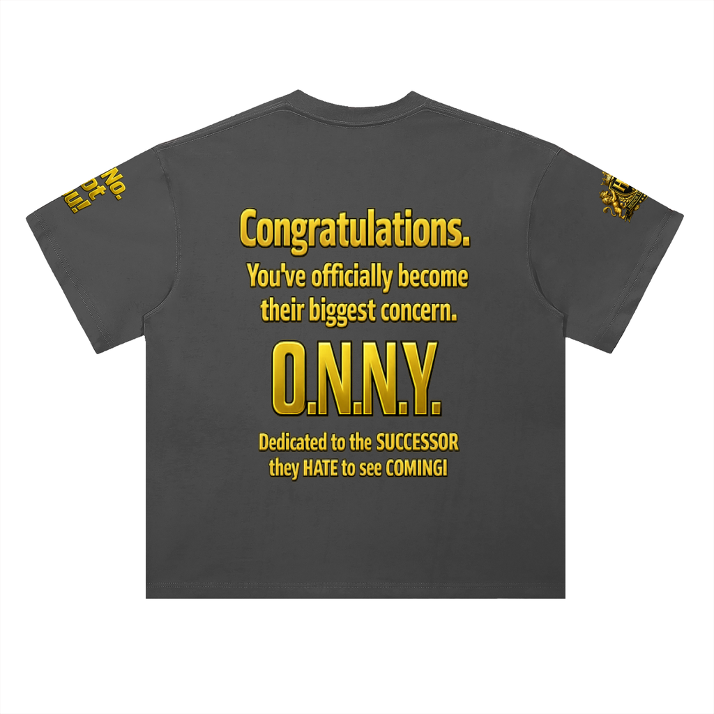 Promoted to Problem Heavyweight Drop Shoulder Cotton Signature Tee