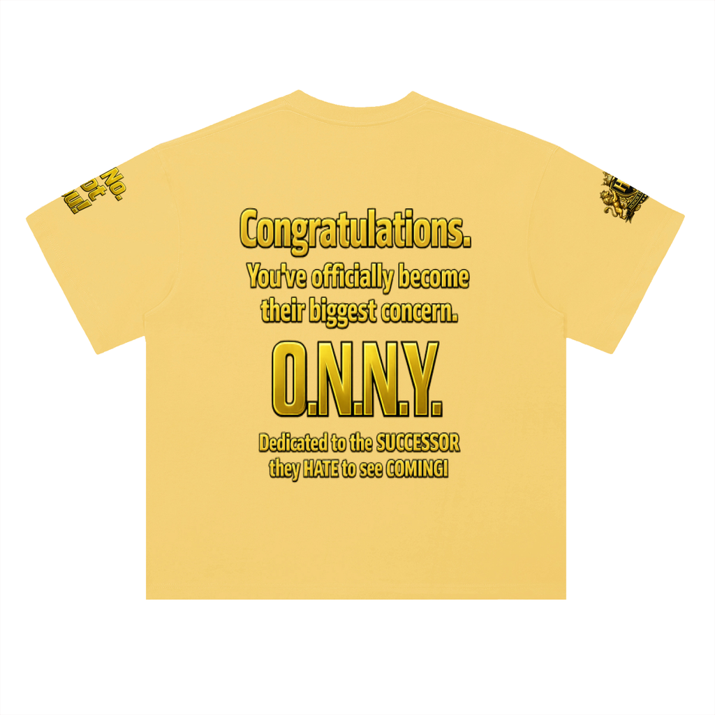 Promoted to Problem Heavyweight Drop Shoulder Cotton Signature Tee