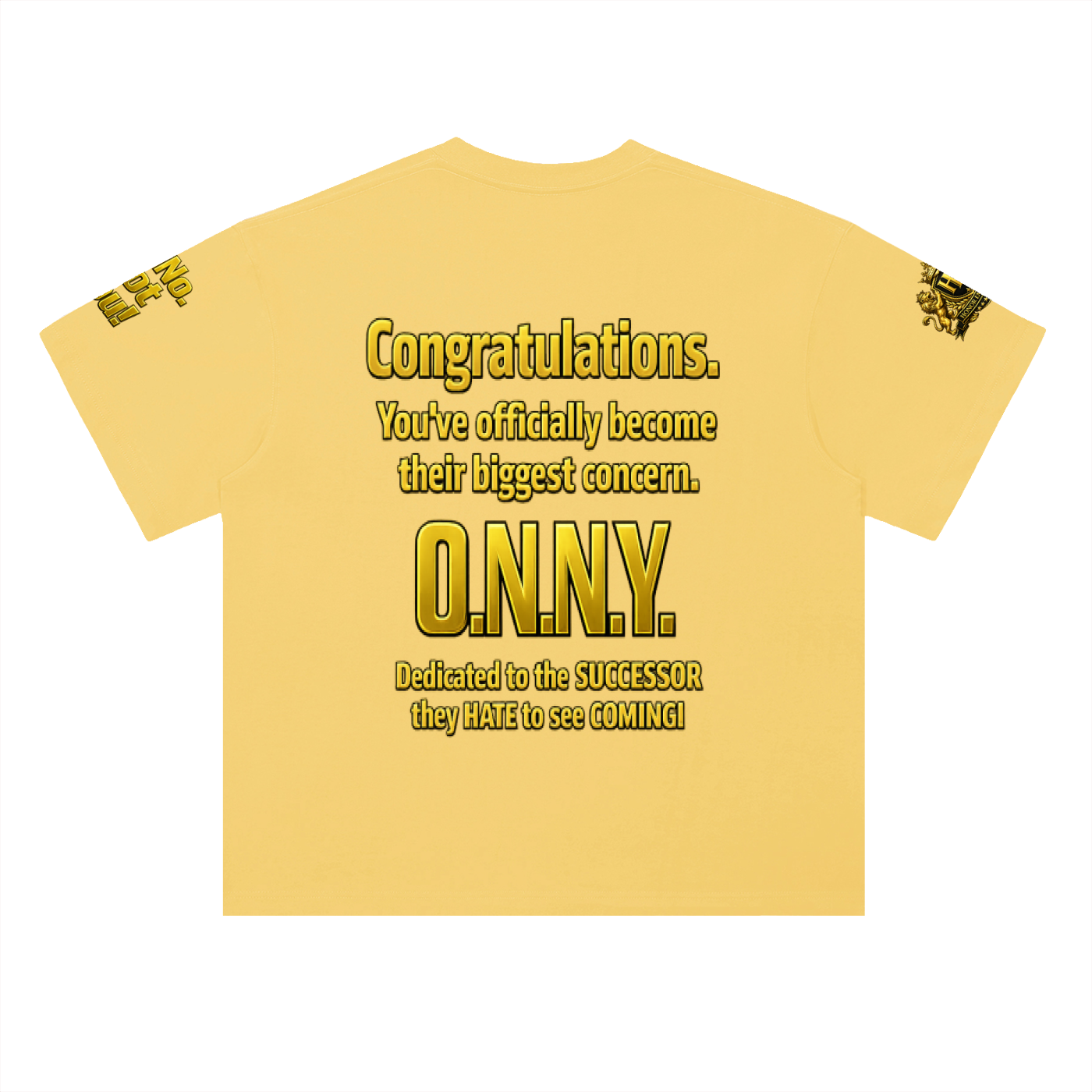 Promoted to Problem Heavyweight Drop Shoulder Cotton Signature Tee