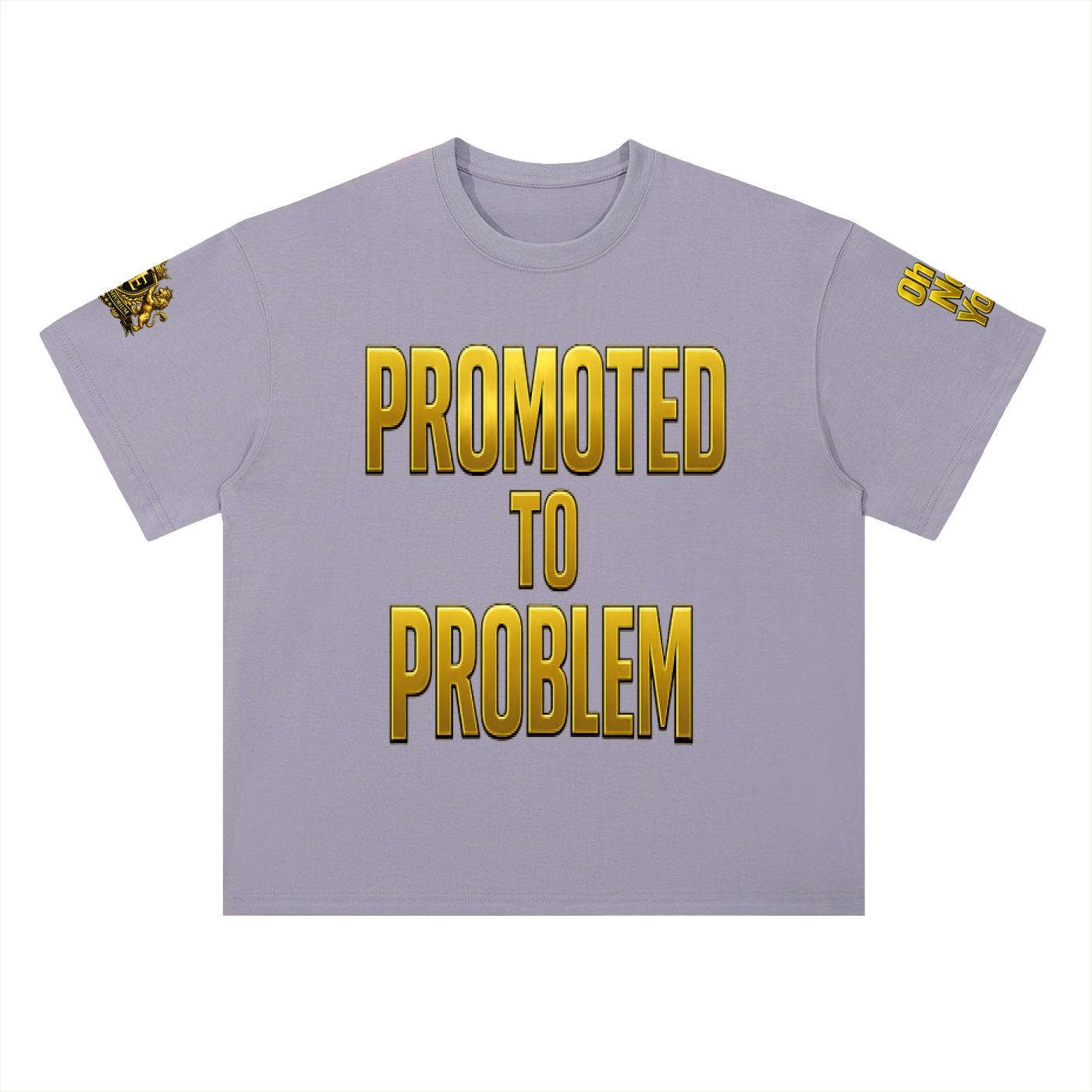 Promoted to Problem Heavyweight Drop Shoulder Cotton Signature Tee