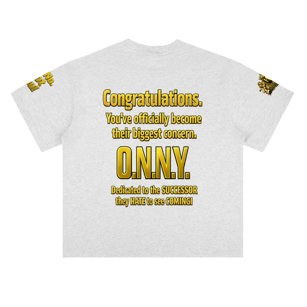 Promoted to Problem Heavyweight Drop Shoulder Cotton Signature Tee