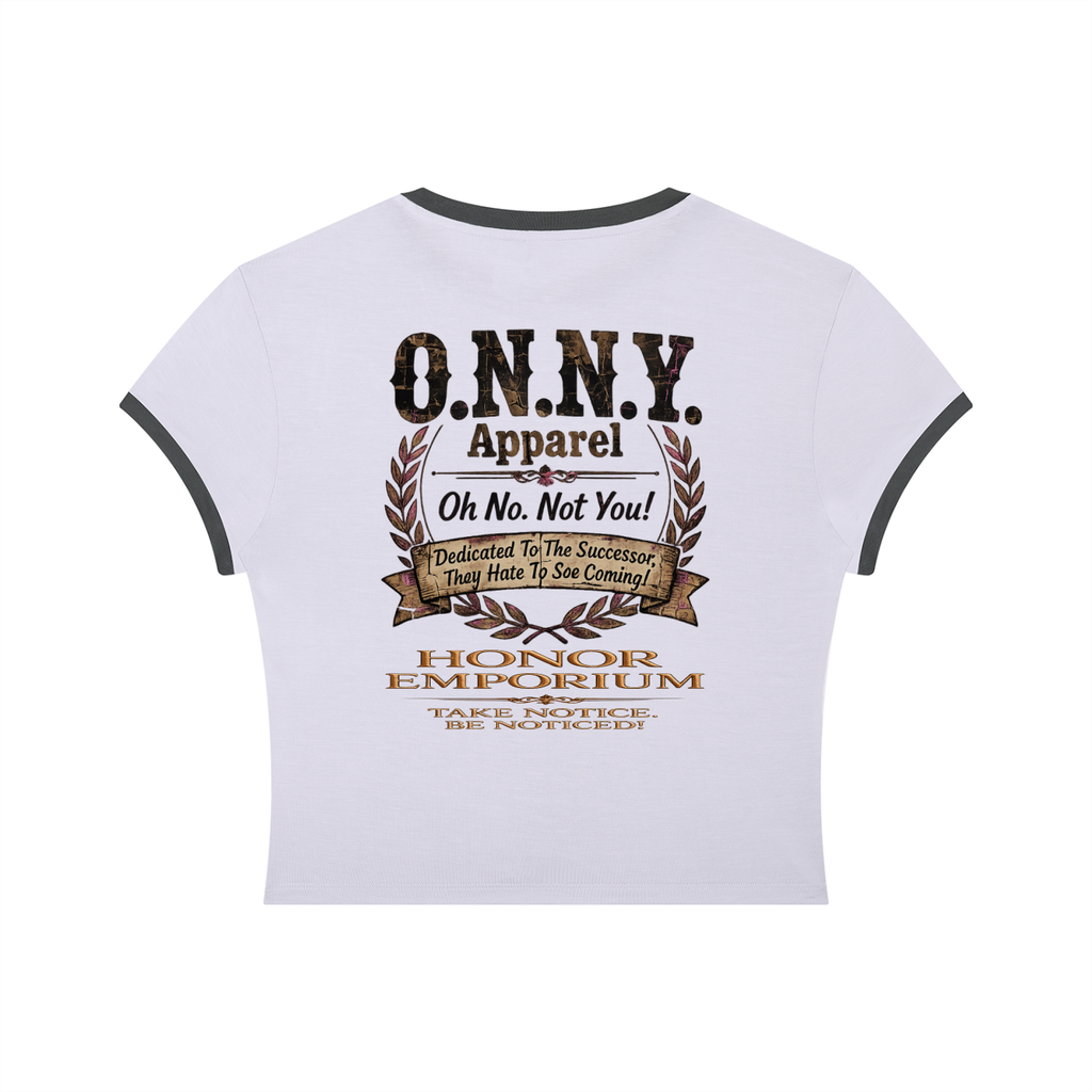 O.N.N.Y. Signature Crest Women's Slim Color Block Tee
