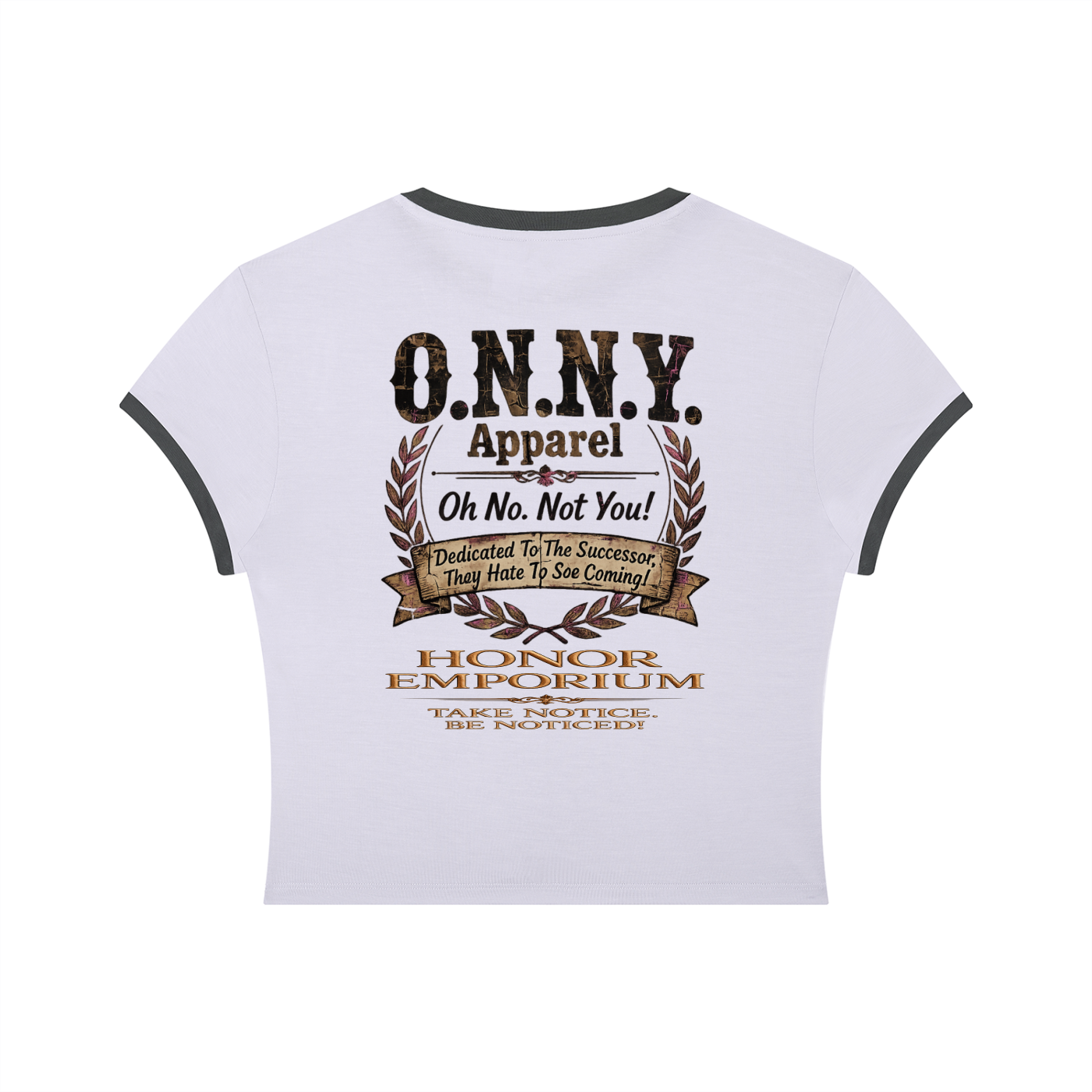 O.N.N.Y. Signature Crest Women's Slim Color Block Tee