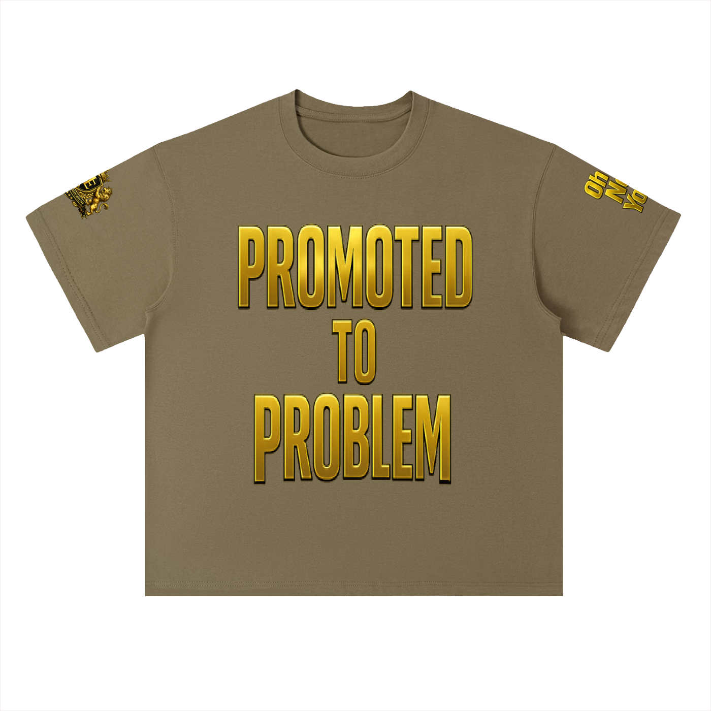 Promoted to Problem Heavyweight Drop Shoulder Cotton Signature Tee