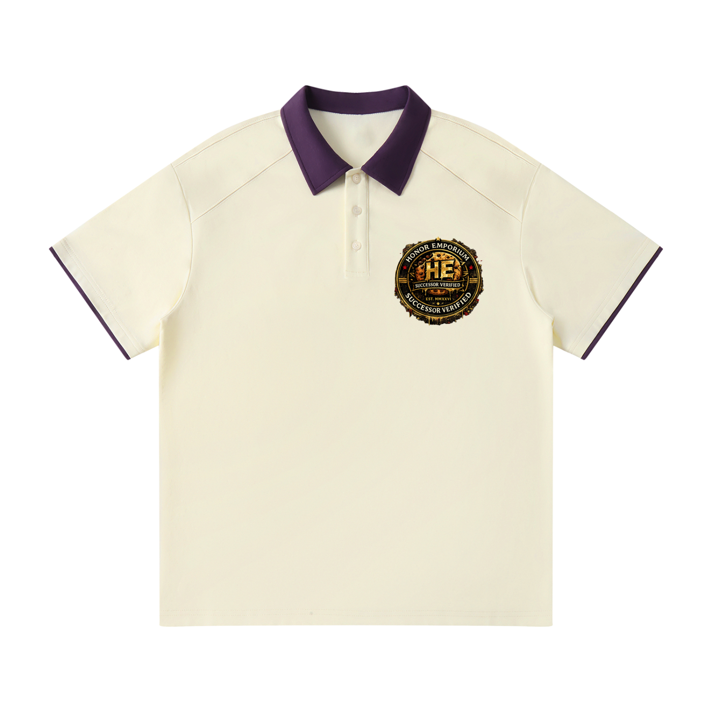 Honor Emporium | Successor Verified Contrast Collar Raglan Polo Shirt