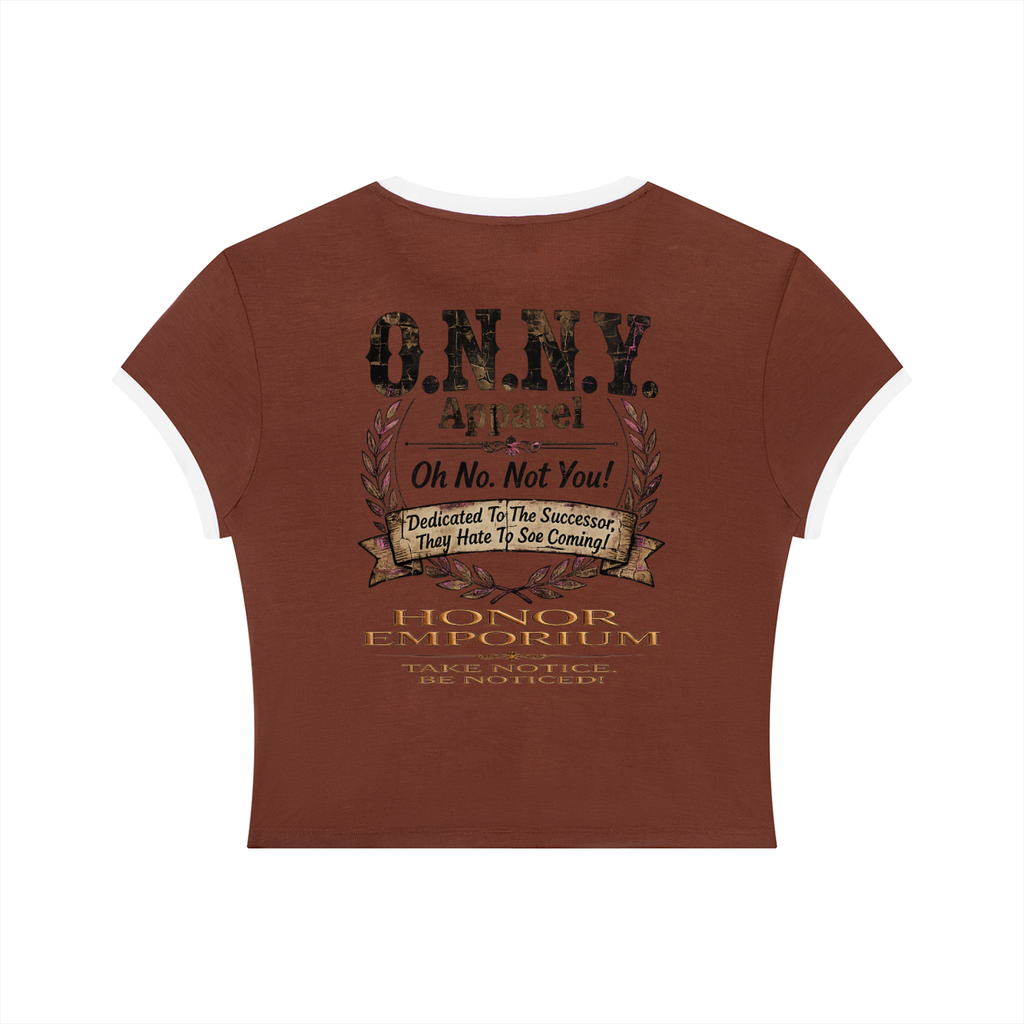 O.N.N.Y. Signature Crest Women's Slim Color Block Tee