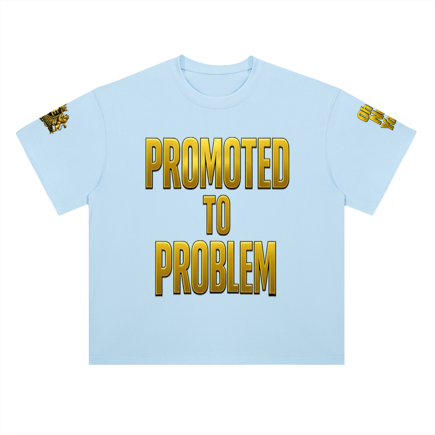 Promoted to Problem Heavyweight Drop Shoulder Cotton Signature Tee