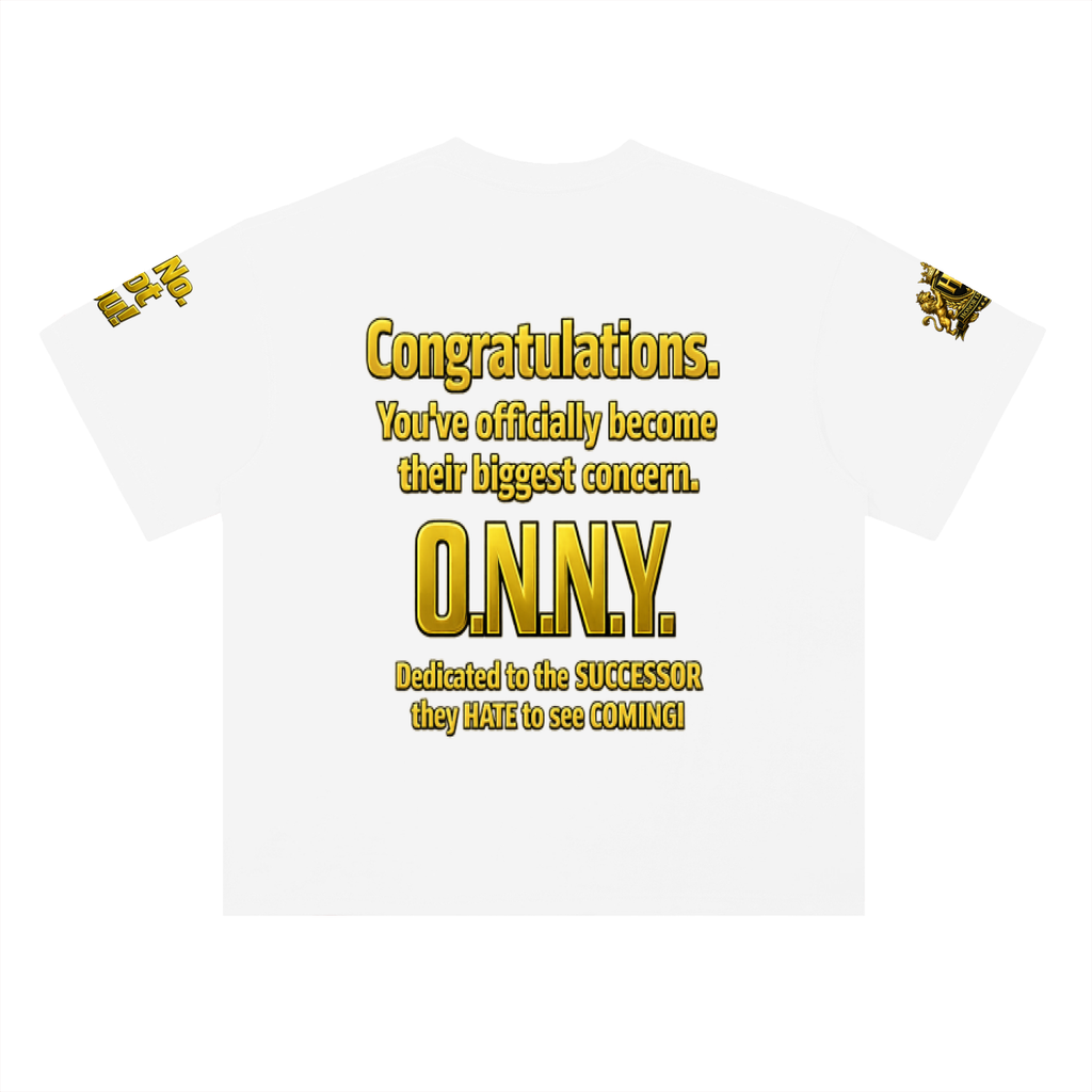 Promoted to Problem Heavyweight Drop Shoulder Cotton Signature Tee