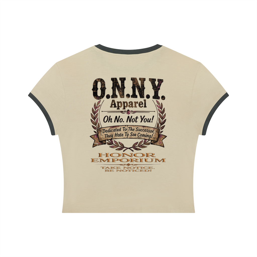O.N.N.Y. Signature Crest Women's Slim Color Block Tee