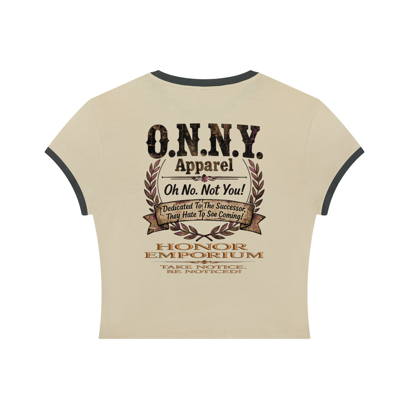 O.N.N.Y. Signature Crest Women's Slim Color Block Tee