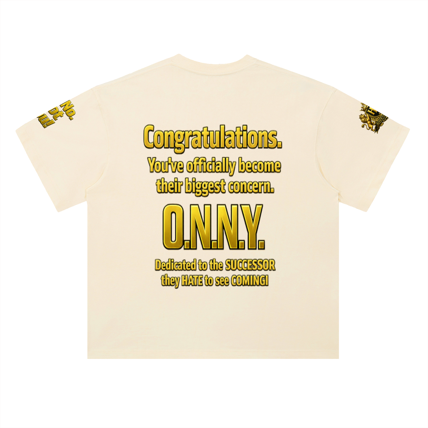 Promoted to Problem Heavyweight Drop Shoulder Cotton Signature Tee