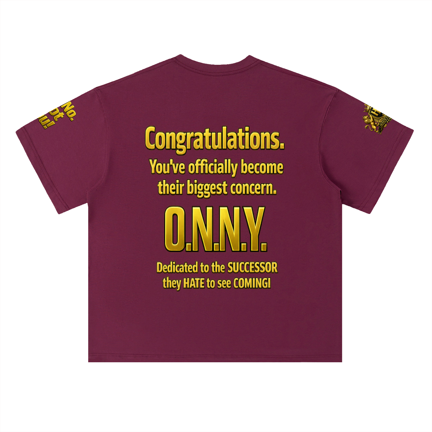 Promoted to Problem Heavyweight Drop Shoulder Cotton Signature Tee