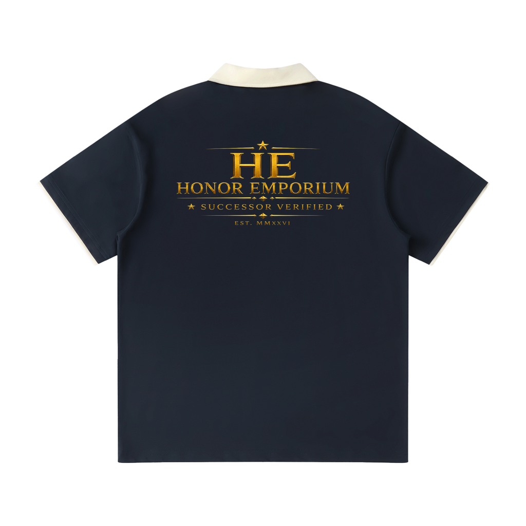 Honor Emporium | Successor Verified Contrast Collar Raglan Polo Shirt