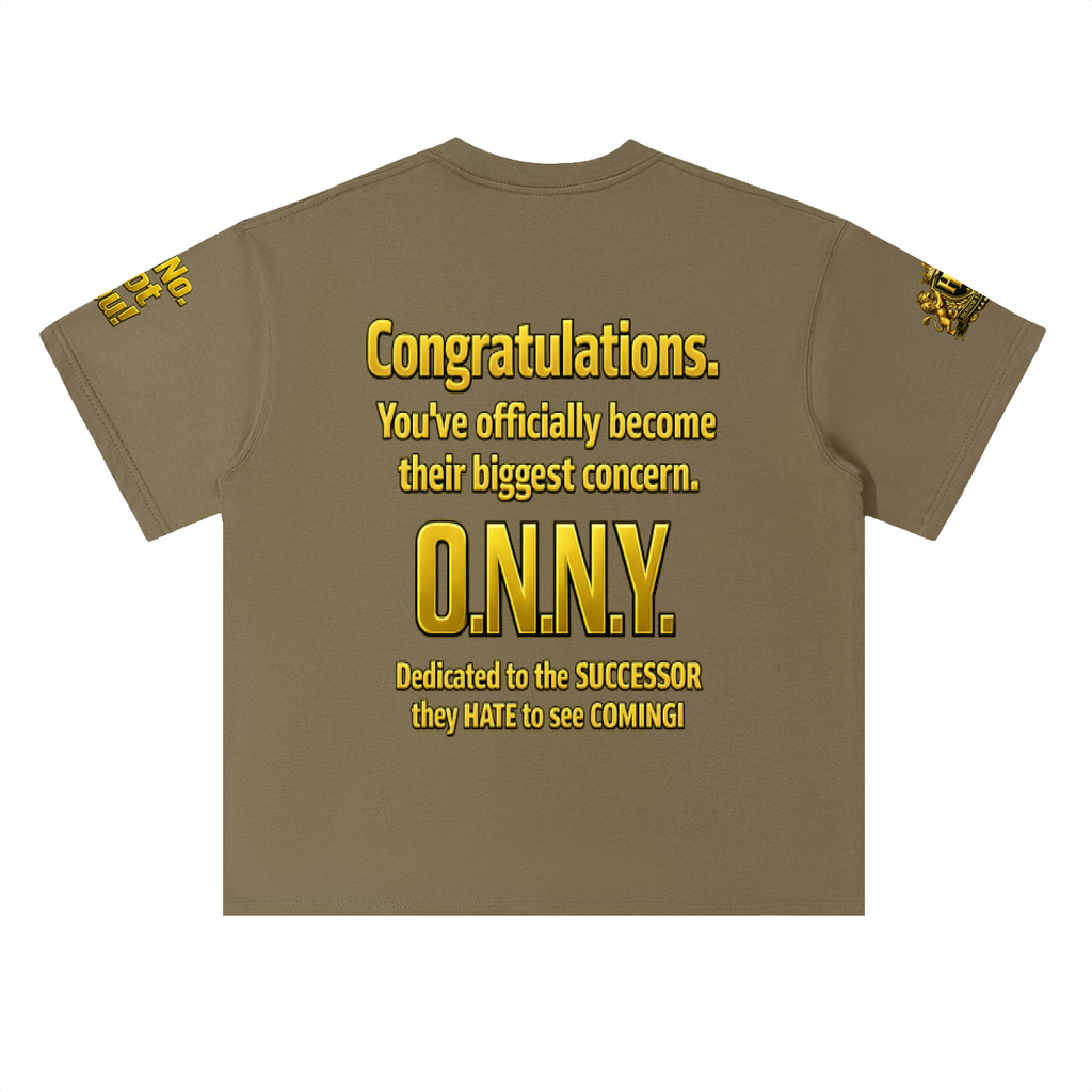 Promoted to Problem Heavyweight Drop Shoulder Cotton Signature Tee