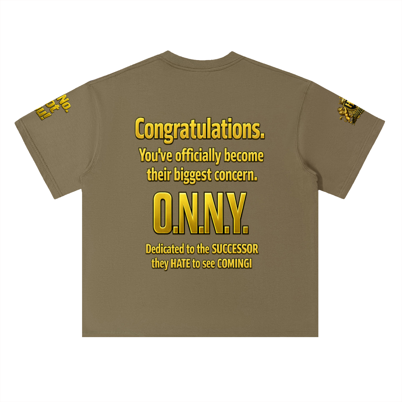 Promoted to Problem Heavyweight Drop Shoulder Cotton Signature Tee