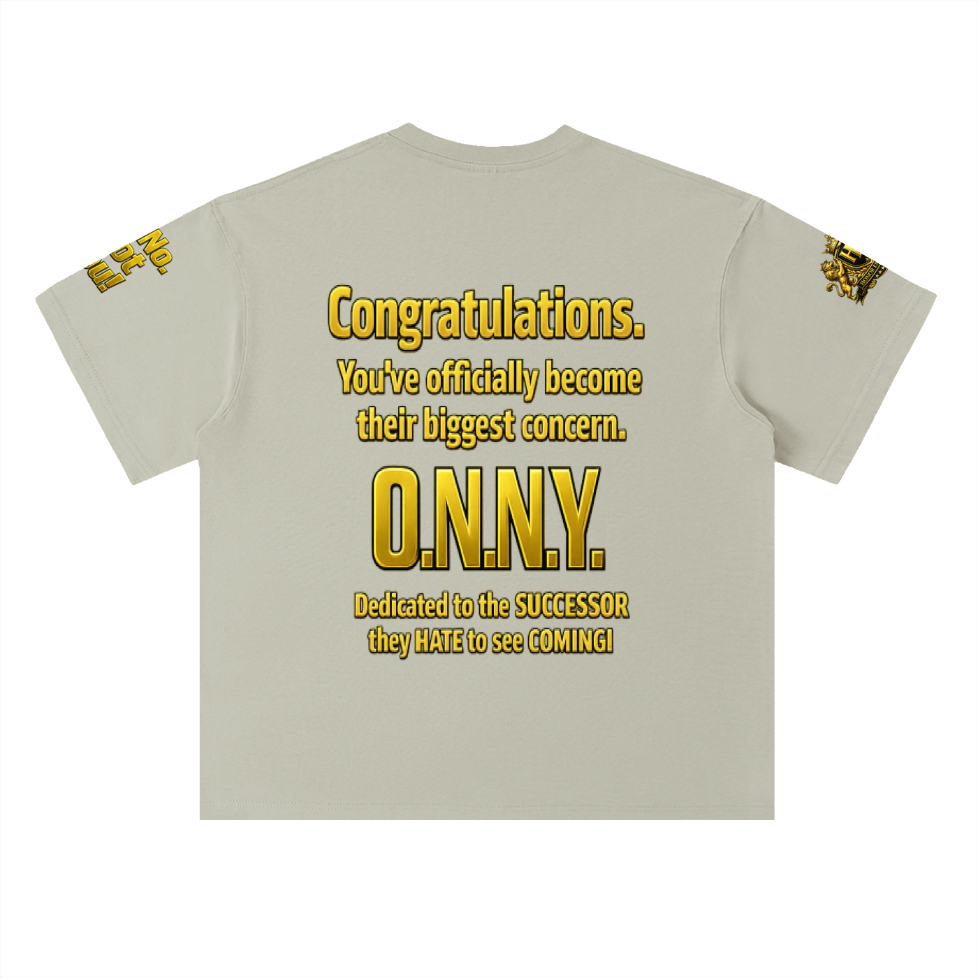 Promoted to Problem Heavyweight Drop Shoulder Cotton Signature Tee