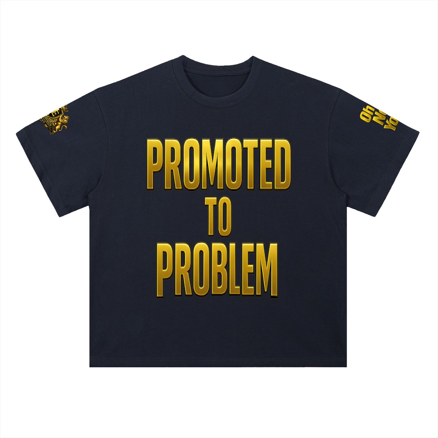Promoted to Problem Heavyweight Drop Shoulder Cotton Signature Tee