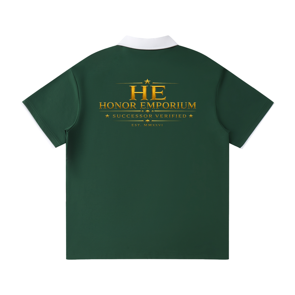 Honor Emporium | Successor Verified Contrast Collar Raglan Polo Shirt