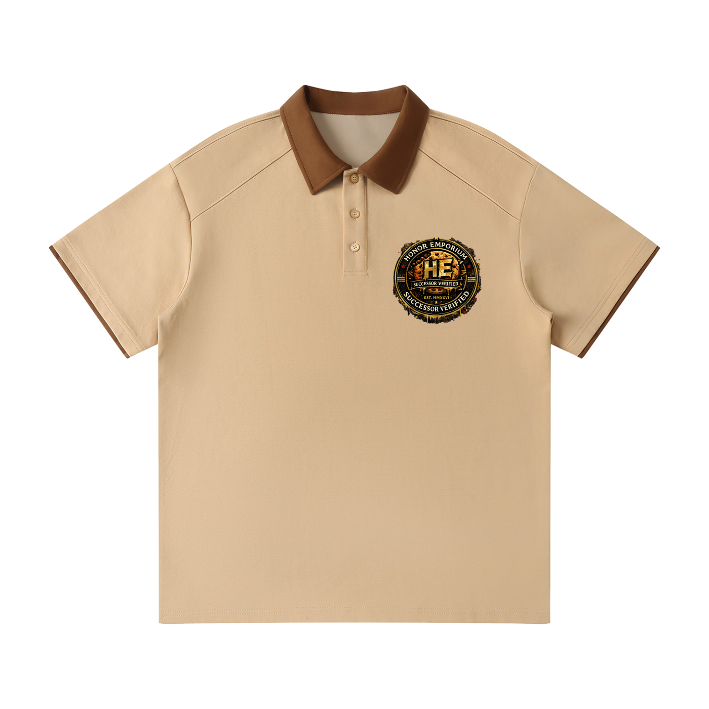 Honor Emporium | Successor Verified Contrast Collar Raglan Polo Shirt