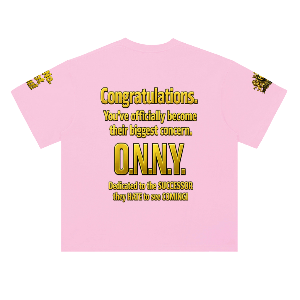 Promoted to Problem Heavyweight Drop Shoulder Cotton Signature Tee