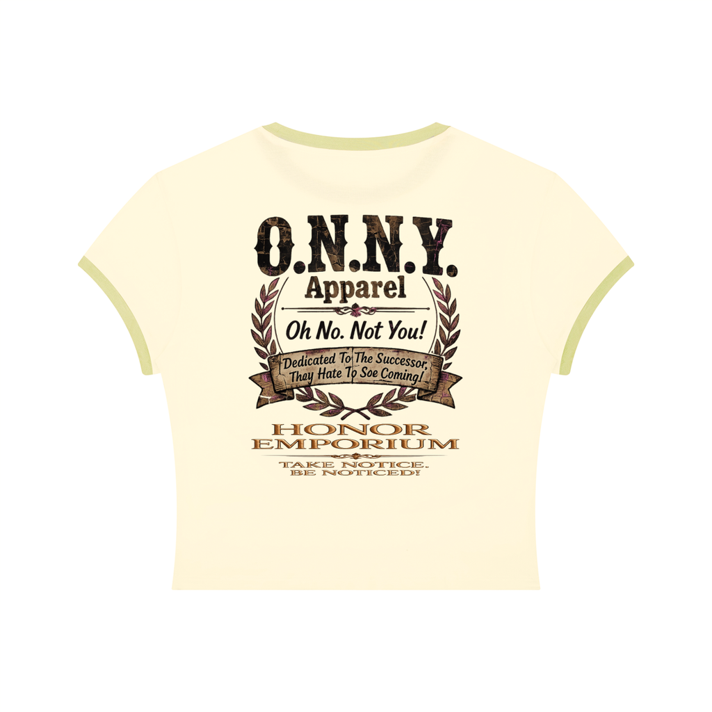 O.N.N.Y. Signature Crest Women's Slim Color Block Tee