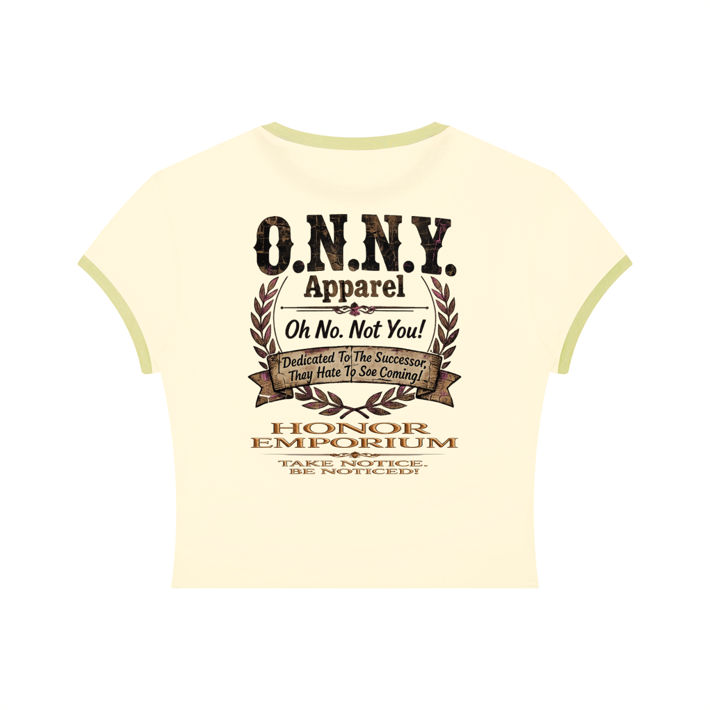 O.N.N.Y. Signature Crest Women's Slim Color Block Tee