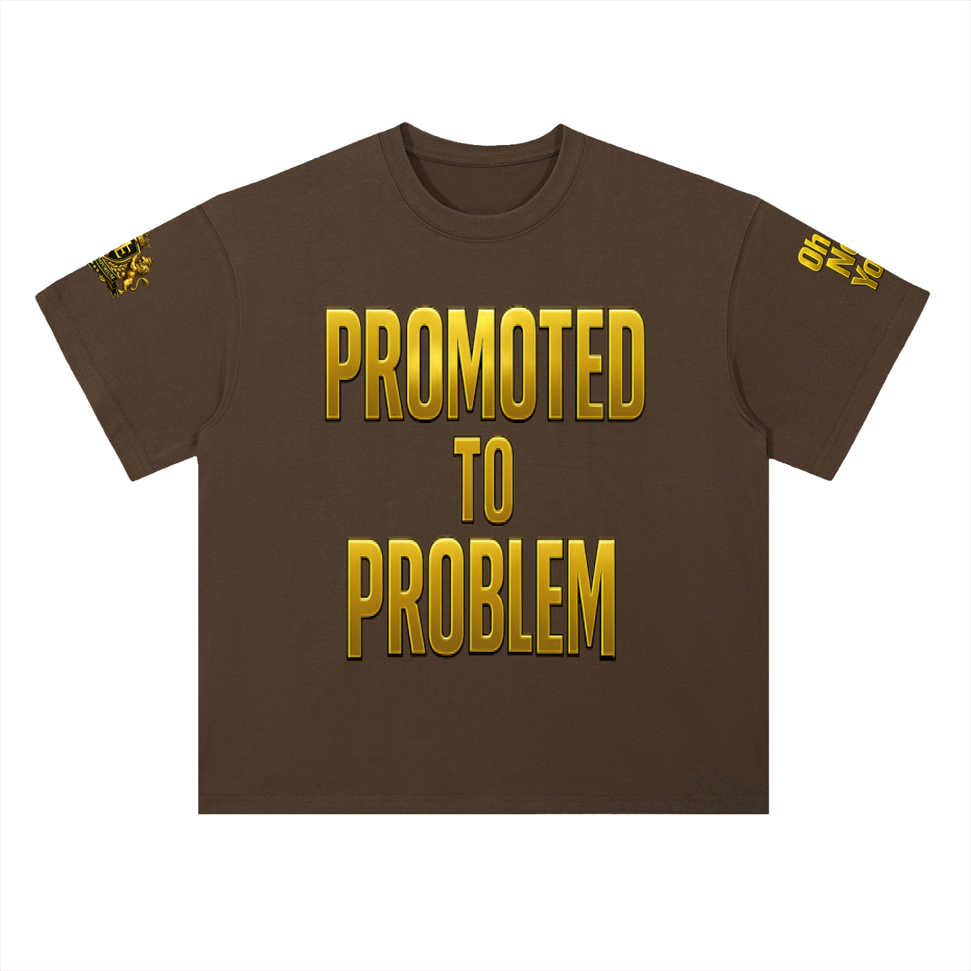 Promoted to Problem Heavyweight Drop Shoulder Cotton Signature Tee