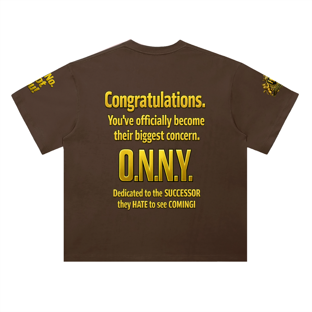 Promoted to Problem Heavyweight Drop Shoulder Cotton Signature Tee